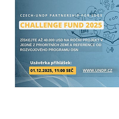 Czech Challenge Fund 2025: Výzva pro inovativní řešení podporující Cíle udržitelného rozvoje