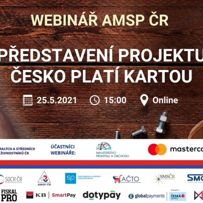 Získejte platební terminál zdarma úvodní webinář k představení projektu Česko platí kartou