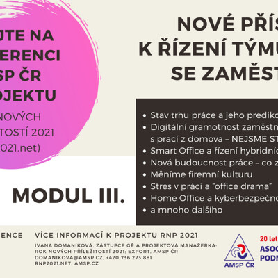 Konference: Nové přístupy k řízení týmu a práce se zaměstnanci (záznam)