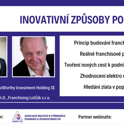  Webinář: Inovativní způsoby podnikání 