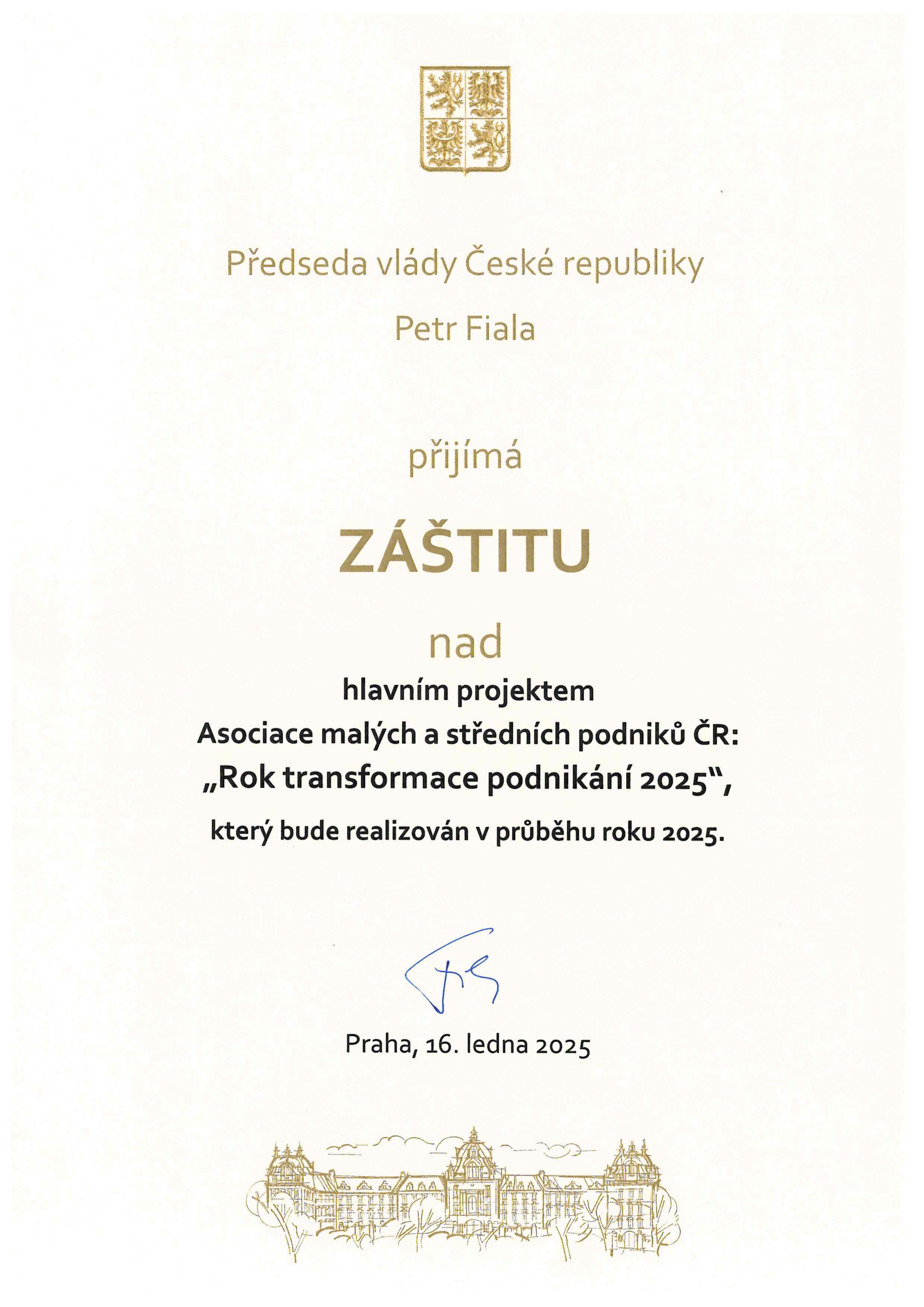 Záštita předsedy vlády České republiky