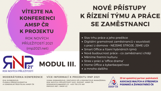 1 Konference RNP21 modul III. úvodní banner